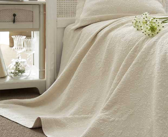 Floral - 100% Organic Coverlet